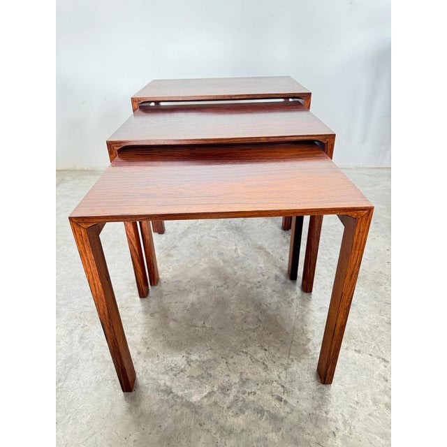 Mid-Century Nesting Side Tables from Renz, 1960s, Set of 3 For Sale - Image 10 of 12