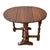 Wood 1930s William and Mary Style Drop Leaf Chair-Side Table in Distressed Oak For Sale - Image 7 of 12