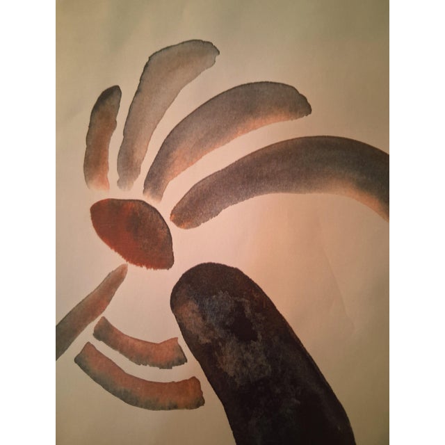 F-021 Original 1995 William Rowe "Kokopelli" Watercolor For Sale - Image 4 of 12