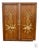Vintage Hollywood Regency Carved Gilded Wood Doors Pair Louis XVI Neoclassical For Sale