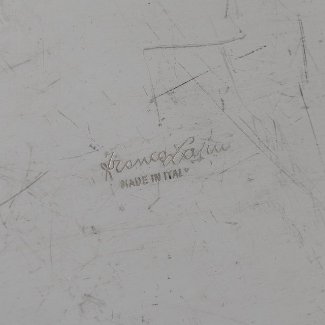 Vintage Italian Silver Plated Serving Platter by Franco Lapini, 1970 For Sale - Image 10 of 16