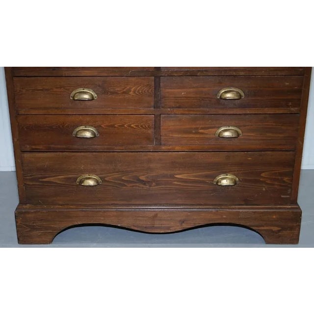 Very Large Victorian Photographers Chest Bank of Drawers For Sale - Image 5 of 13