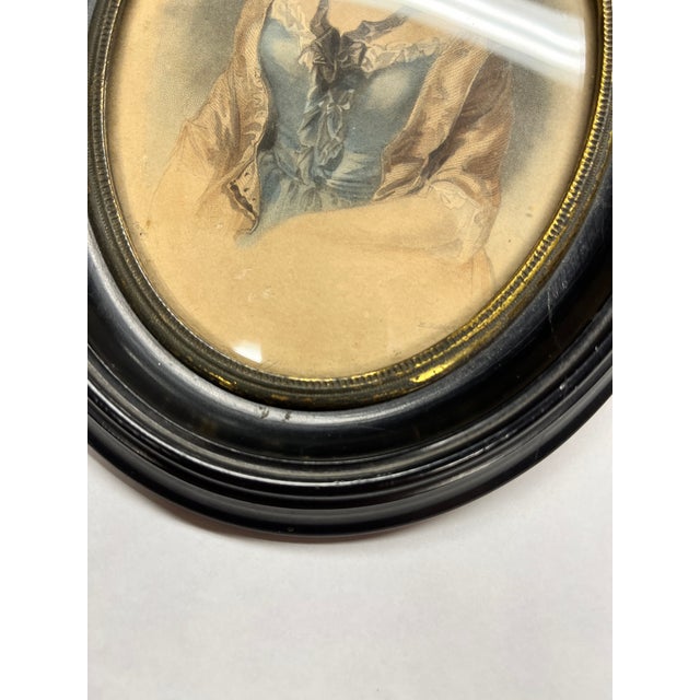 19th Century Framed Portrait Print For Sale - Image 4 of 7