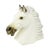 Beautiful large bust of a horse; the sculpture is made of solid plaster and hand-painted, dating from the second half of...