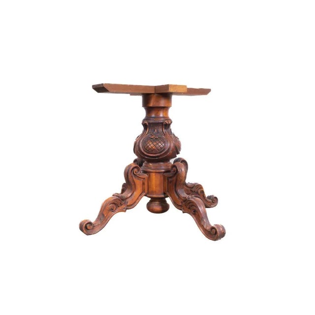 Carved Wooden Table Base For Sale - Image 6 of 6