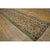 1930s Ivory Green Tree of Life Folk Art American Hooked Hallway Runner Rug For Sale - Image 4 of 9