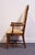 Wood High End Vintage Solid Oak Rustic European Dining Arm Chair For Sale - Image 7 of 8