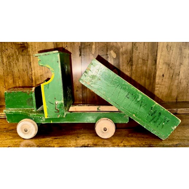 English Vintage English Wooden Toy Truck For Sale - Image 3 of 10