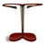 Vintage Brass and Red Metal Umbrella Stand, 1950s For Sale - Image 9 of 9