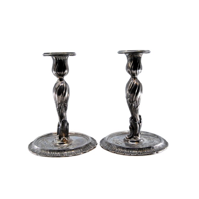 Silver Silver Candelabras, Set of 2 For Sale - Image 8 of 10