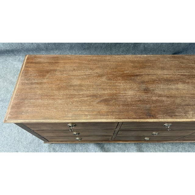 Brown Restoration Hardware Maison Collection 9-Drawer Dresser For Sale - Image 8 of 15