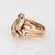 Antique Victorian Double Snake Ring Diamond Ruby Band Sz 5 Serpent 10k Gold For Sale - Image 4 of 6