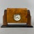 Vintage Art Deco Mechanical Table Clock in Burl Wood, 1940s For Sale - Image 12 of 12