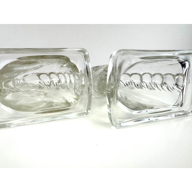 French Art Deco Molded Glass Horse Head Bookends, Circa 1930 For Sale - Image 9 of 9