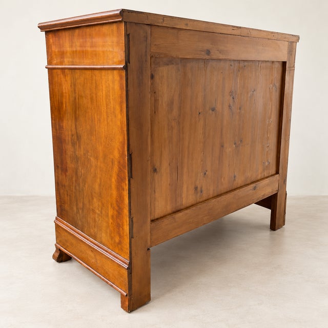 Louis Philippe Style Walnut Chest of 4 Drawers, 1920s For Sale - Image 9 of 11