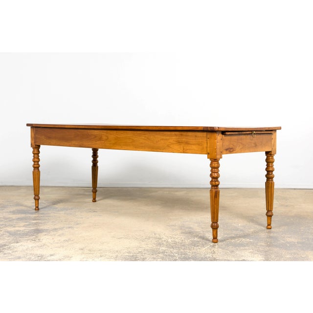 Mid-19th Century French Provincial Cherrywood Farmhouse Table For Sale - Image 10 of 18