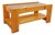 Vintage Coffee Table in Pine and Smoked Glass, 1970s For Sale