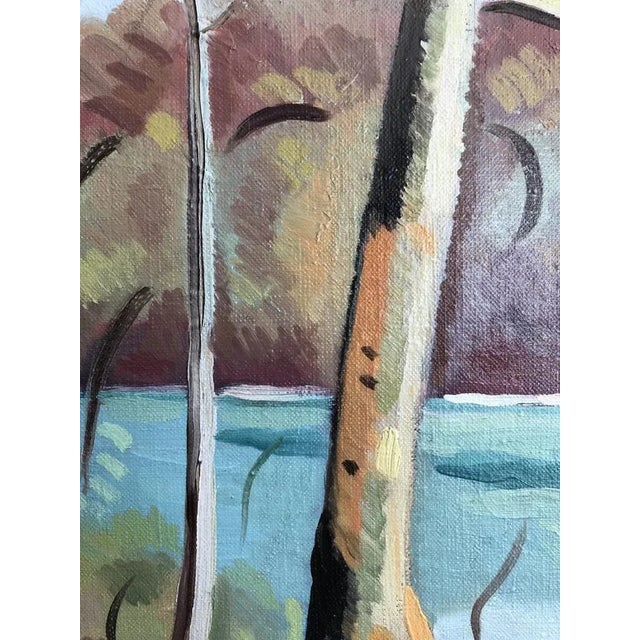 Alexis Louis Roche, Au bord du Rhône, près de Genève, Oil on Canvas For Sale - Image 5 of 9