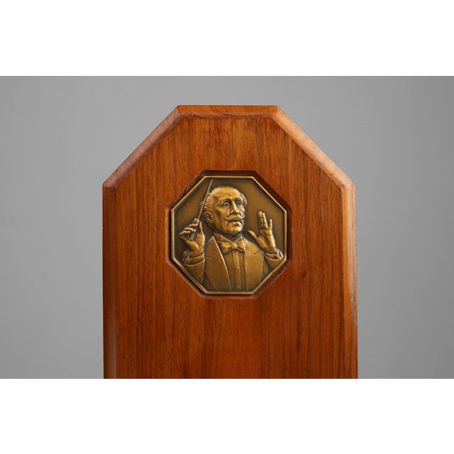 Brown Art Deco French Bookends in Wood and Bronze, 1920s, Set of 2 For Sale - Image 8 of 12