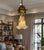 Vintage Filip Ravert Romblast White Frosted Romblast Shade Tole Pendant Light For Sale - Image 13 of 18