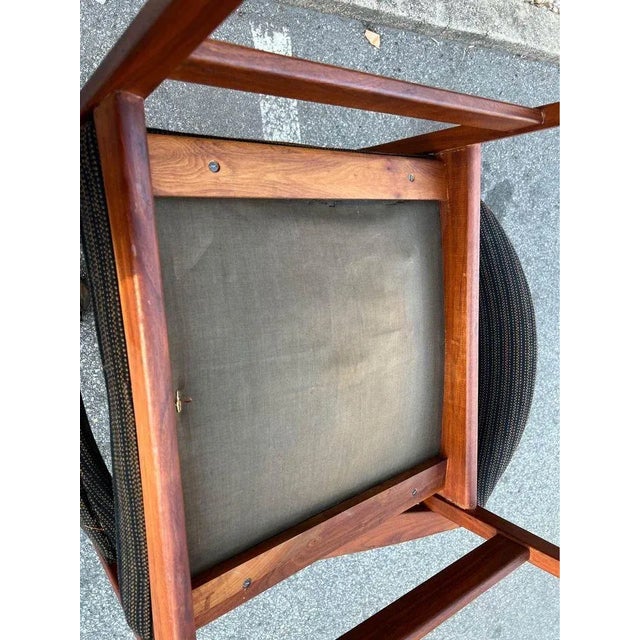 Mid 20th Century Pair Mid Century Walnut Lounge Chairs For Sale - Image 9 of 12