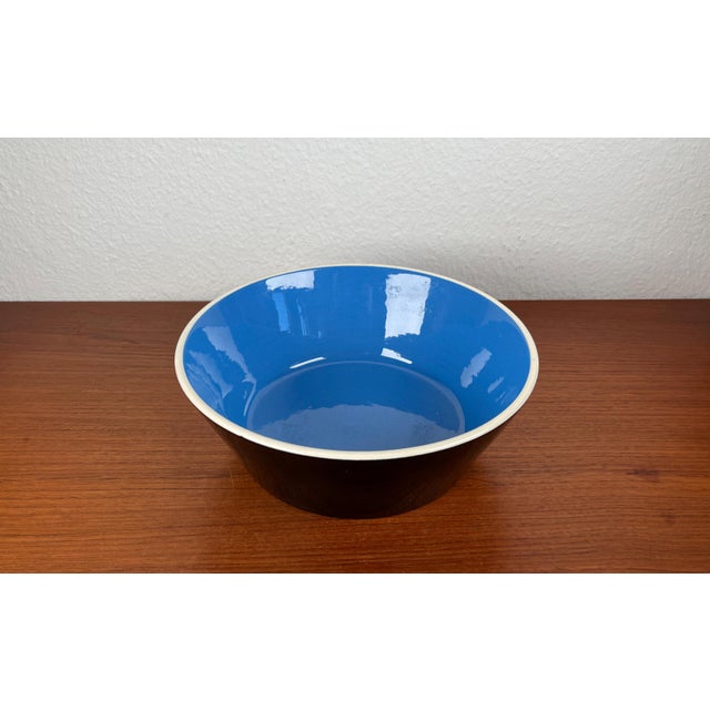 Ceramic Mid-Century Minimalist Ceramic Fruit Bowl, 1960s For Sale - Image 7 of 12