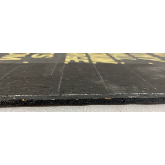 Mid 20th Century Vintage Hand-Painted Homemade Ice Cream Advertising Sign From England For Sale - Image 5 of 9