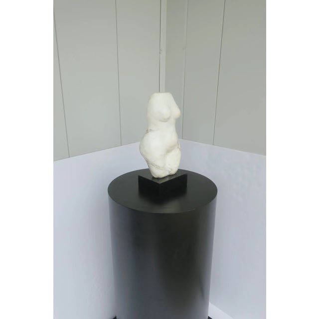 Plastic Black Pedestal Column Pillar Stand Modern Style Postmodern Period, 1980s For Sale - Image 7 of 11
