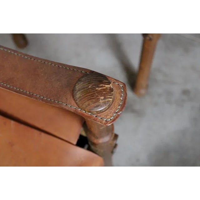 Large Safari Dining Armchair, Germany, 1960s For Sale - Image 9 of 18