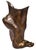 Brown Monumental Modern Bronze Sculpture "Foot" by Adam Kurtzman 2/25 For Sale - Image 8 of 17