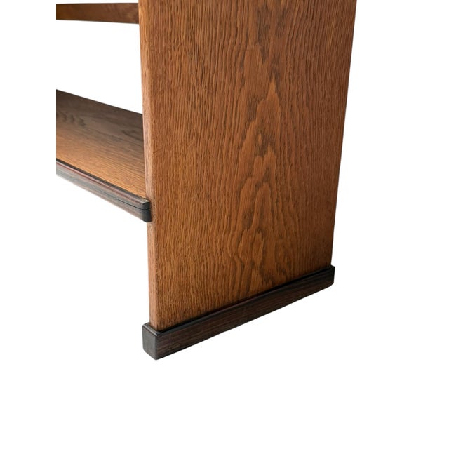 Vintage Art Deco Open Bookcases by P.E.L. Izeren for De Genneper Molen, 1920s, Set of 2 For Sale - Image 11 of 13