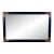 Mid Century Wall Mirror by Pierre Lottier With Leather Wrapped Frame For Sale