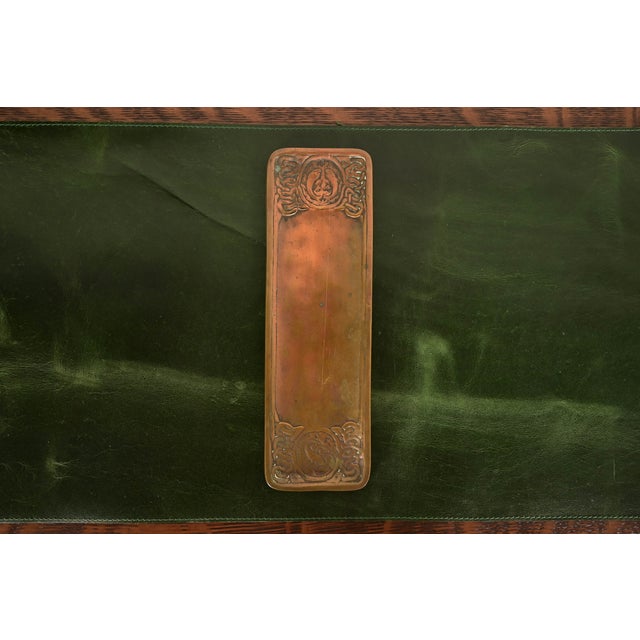 Tiffany Studios New York Zodiac Pattern Bronze Pen Tray For Sale In South Bend - Image 6 of 10