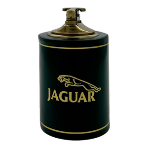 Vintage Jaguar Green Leather Table Lighter Made in England