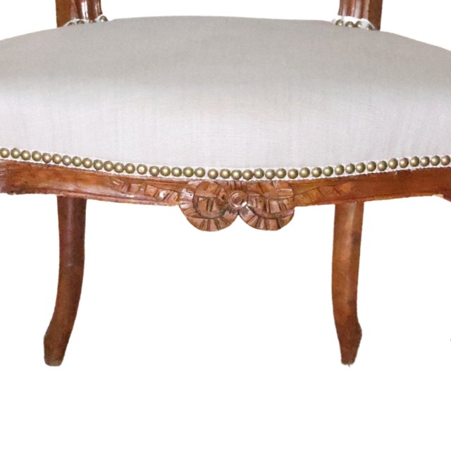1700s Louis XVI Armchair For Sale - Image 4 of 6