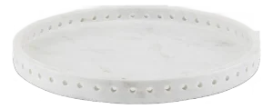 Currey & Company Freya Large White Marble Tray