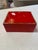 1970s Vintage Red Lacquer Box With Brass Trim For Sale - Image 5 of 10