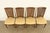 1970s Henredon French Regency Louis XVI Carved Walnut Cane Back Dining Chairs, Set of Four For Sale - Image 5 of 15