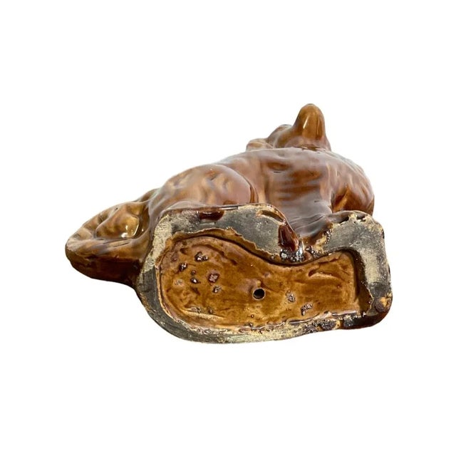 Ceramic Late 19th Century Brown Staffordshire Spaniel For Sale - Image 7 of 7