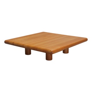 Low Walnut Table, 1970s For Sale