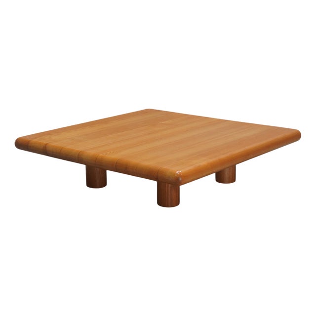 Low Walnut Table, 1970s For Sale