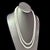 Natural Akoya Pearl Diamond Necklace 49" 18k White Gold 7 mm Certified For Sale In New York - Image 6 of 13