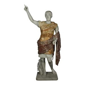 19th Century Marble Sculpture of Augustus of Prima Porta by Andrea Navari