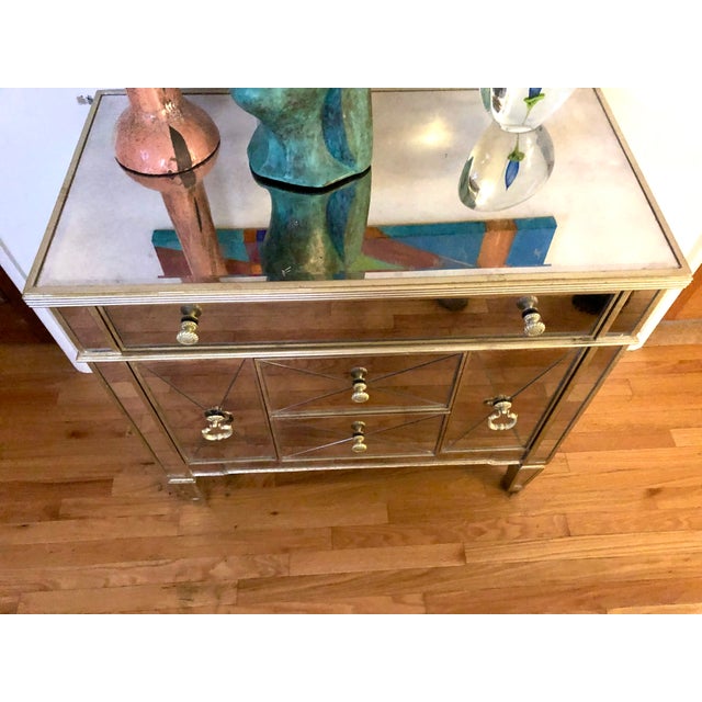 Originally purchased directly from Horchow Collection. Amelie Small Mirrored Chest by Horchow. Mirrored chest made of...