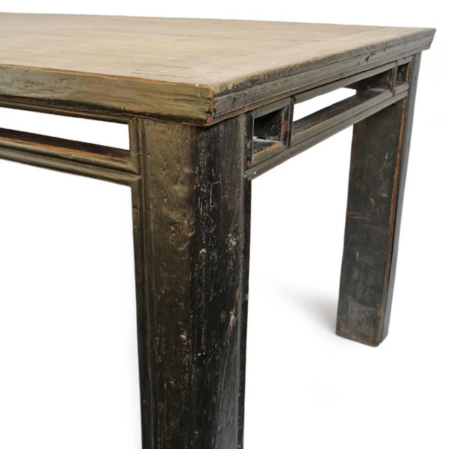 Vintage Elm Jilan Dining Table For Sale In Los Angeles - Image 6 of 8