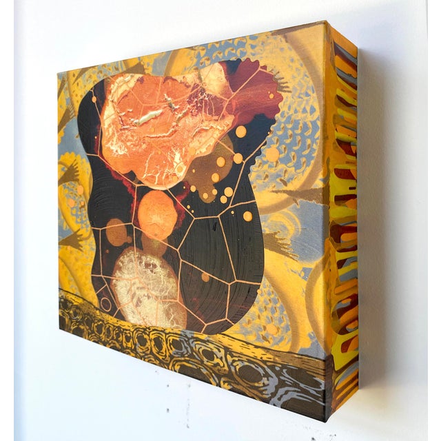 Contemporary "Stand Up Black" by Michael DesRosiers Abstract Mixed Media on a MDF Panel (2025) For Sale - Image 3 of 4