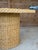 Organic Modern Coastal Rattan Braid Dining Table by Wicker Works For Sale In Naples, FL - Image 6 of 12