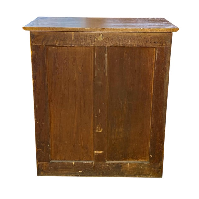 Antique Oak 12 Drawer File Cabinet Rockwell & Rupel of Chicago For Sale - Image 12 of 12