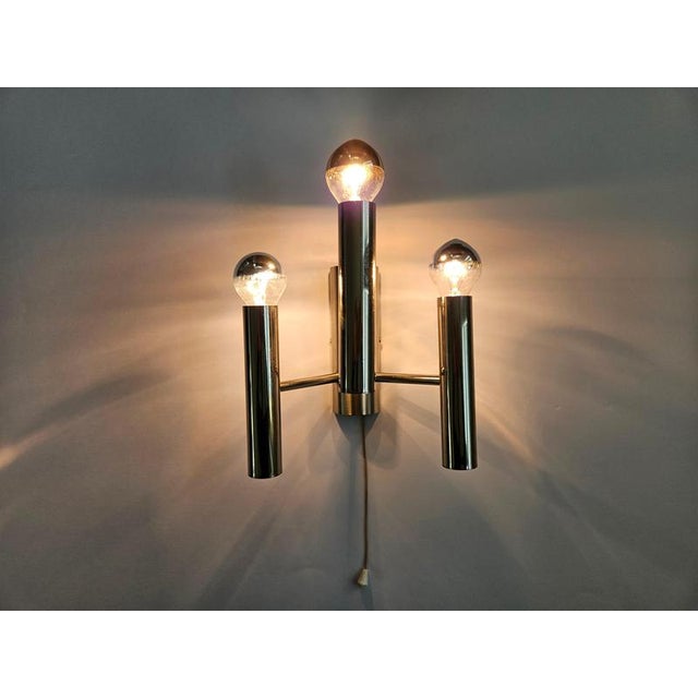Mid-Century Modern Wall Lamps by Gaetano Sciolari, 1970s, Set of 2 For Sale - Image 12 of 18