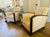 1930s French Art Deco Bentwood Arm Club Chairs in Cream Leather - A Pair For Sale - Image 10 of 18